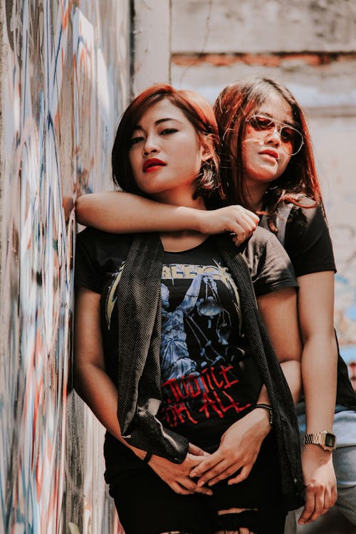 Základová fotografie zdarma na téma asijské holky, betonová stěna, brunetka