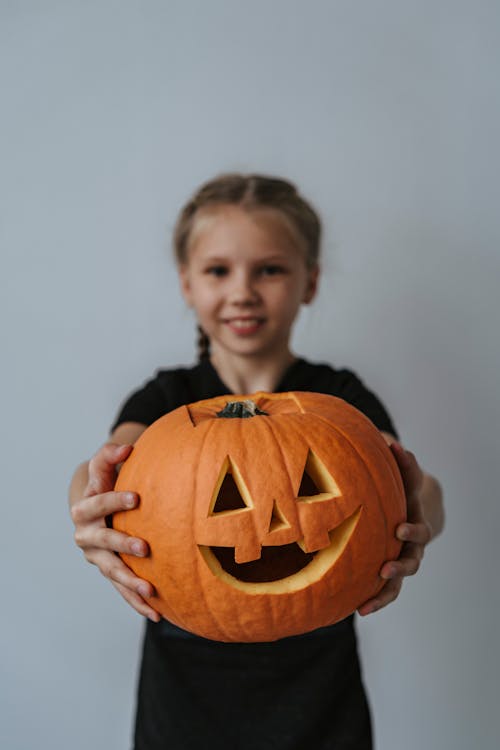 かぼちゃ, カボチャの彫刻, カメラ目線の無料の写真素材