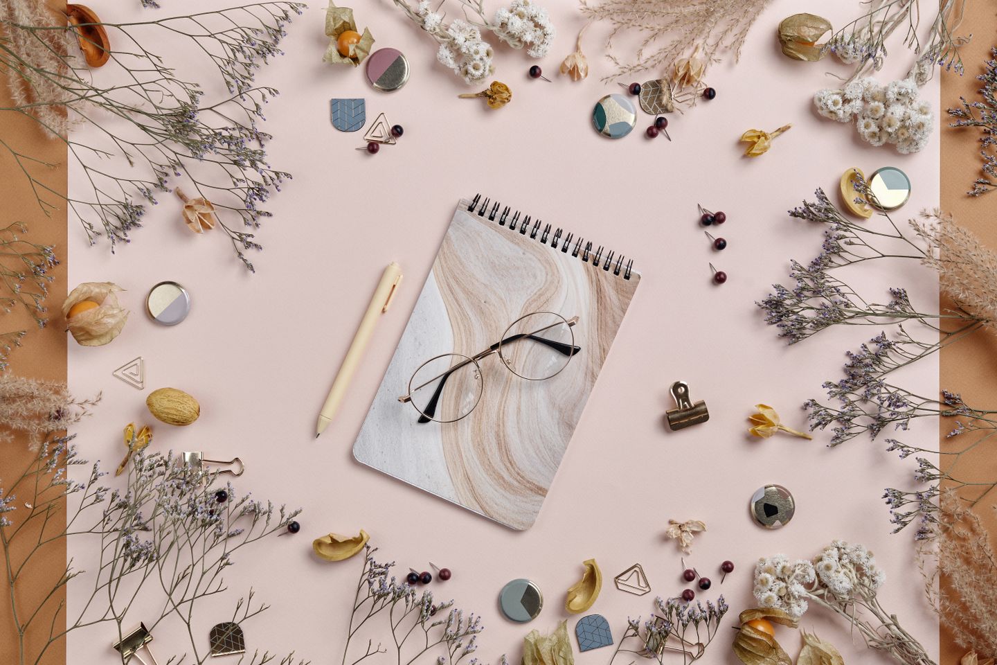 A calm, considered desk flatlay — symbolising the boutique nature of The Brand Nest