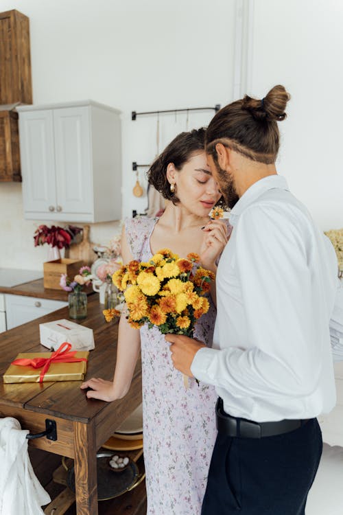 A Couple Having a Romantic Moment