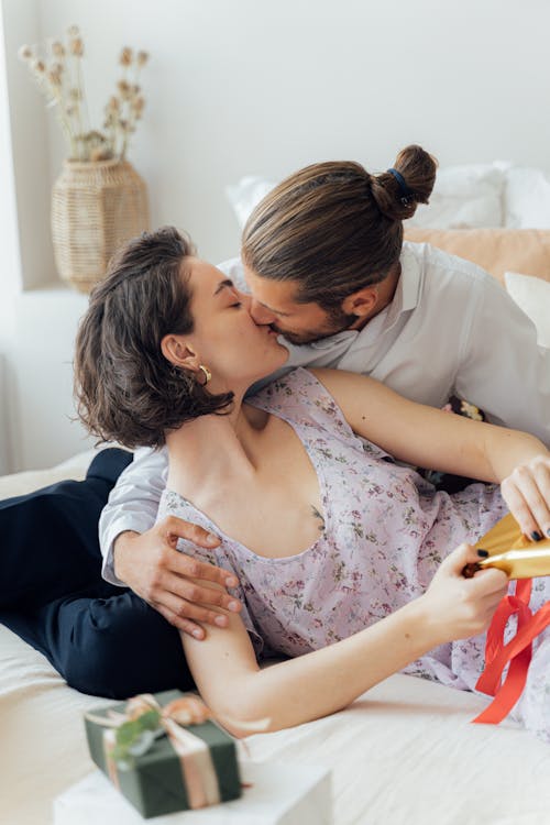 Photo of Couple Kissing