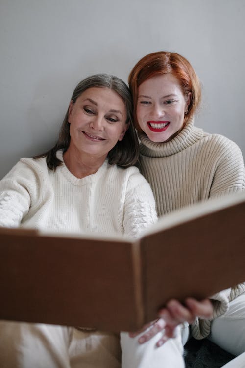 Free Photo of a Mother and Daughter Smiling Stock Photo