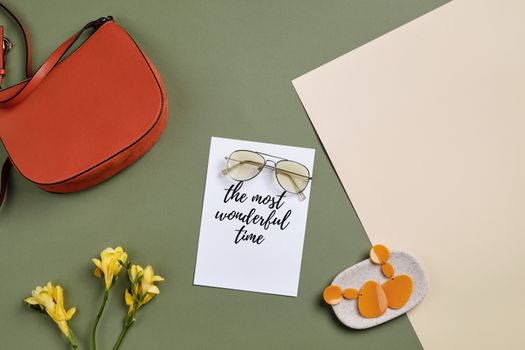 Sunglasses on a Card with a Message