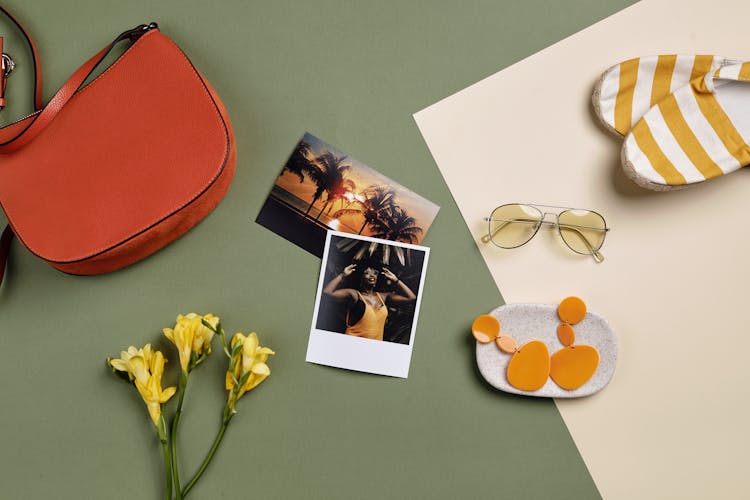 Photo Of A Woman And Summer Accessories