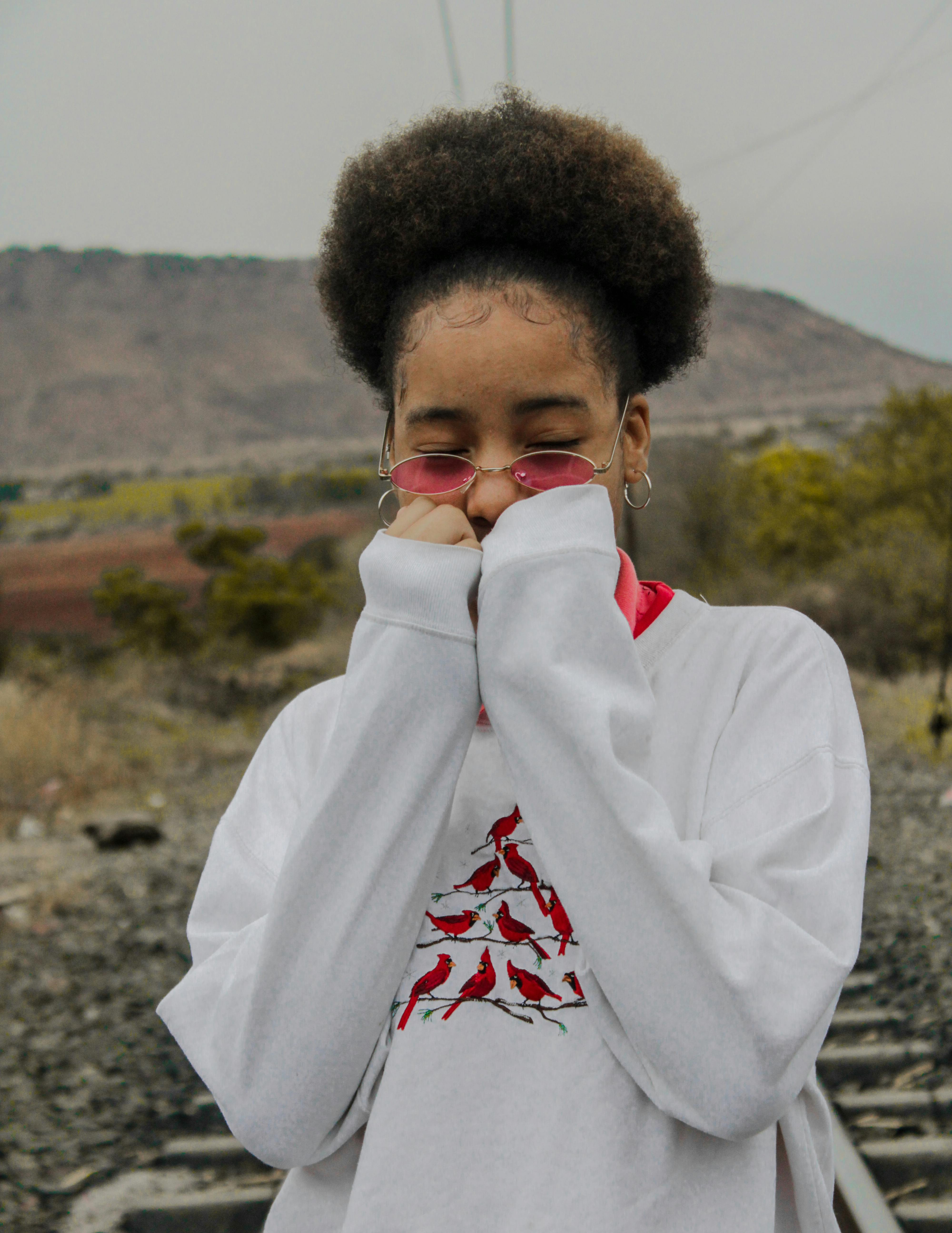 Teenage Girl in Pink Sunglasses · Free Stock Photo
