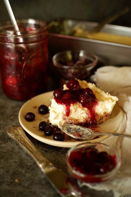 Close-up of a Home Made Cheesecake