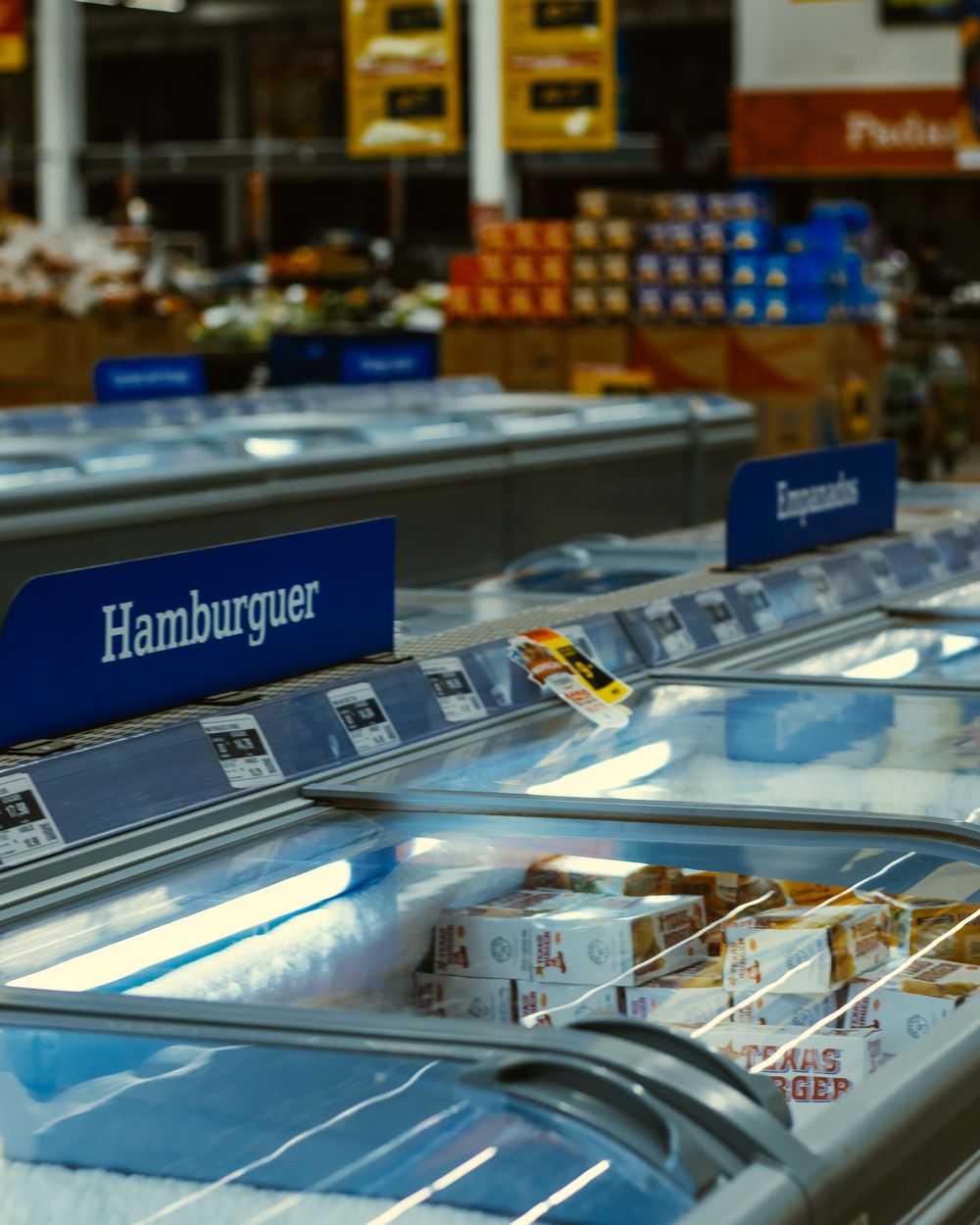 Commercial walk-in refrigeration unit interior