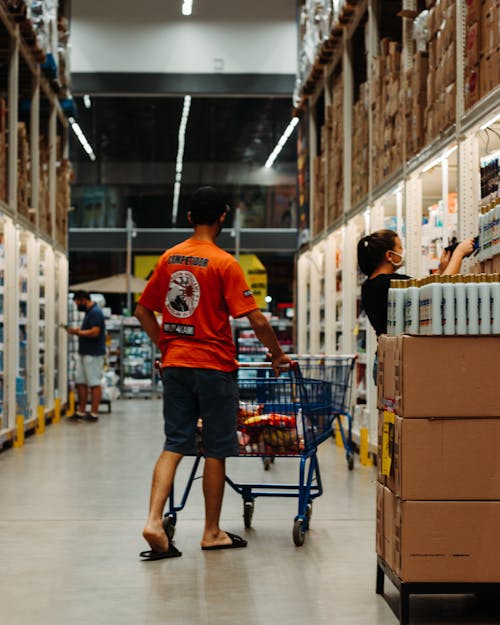 A Man with a Shopping Cart