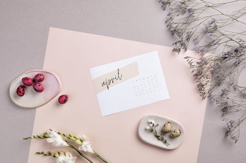 Foto profissional grátis de abril, calendário, conceito