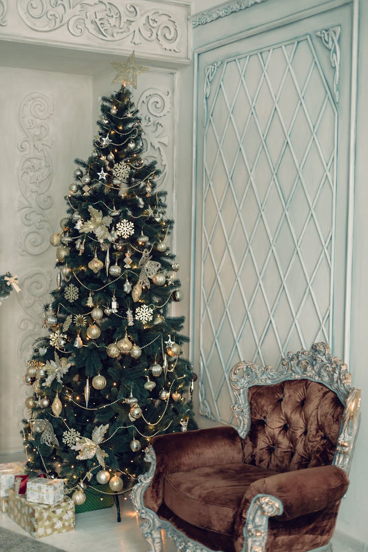 Luxury Interior Design With Christmas Tree