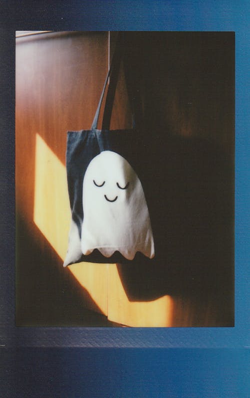 Free Halloween Tote Bag with Ghost Stock Photo