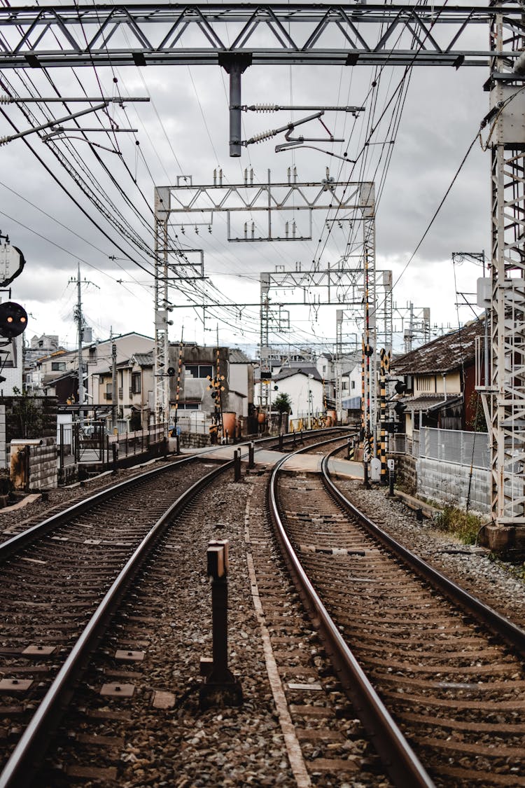 Railway Tracks Crossing