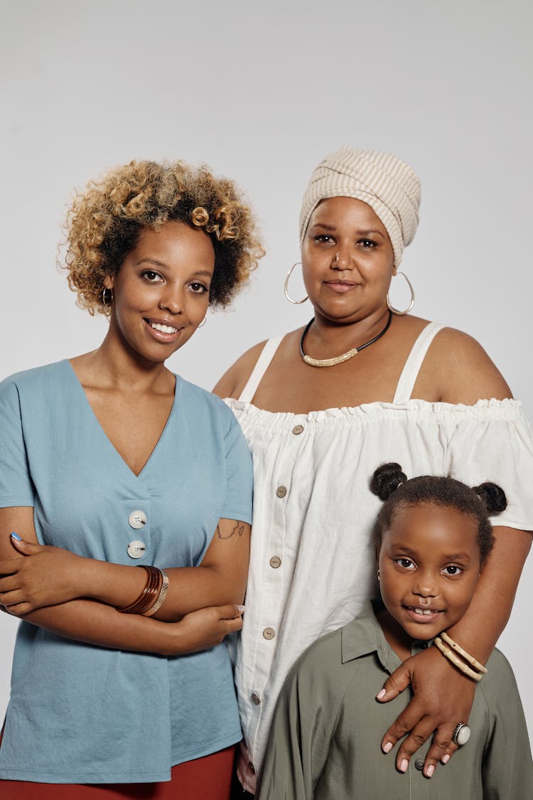 Beautiful Family Standing Together