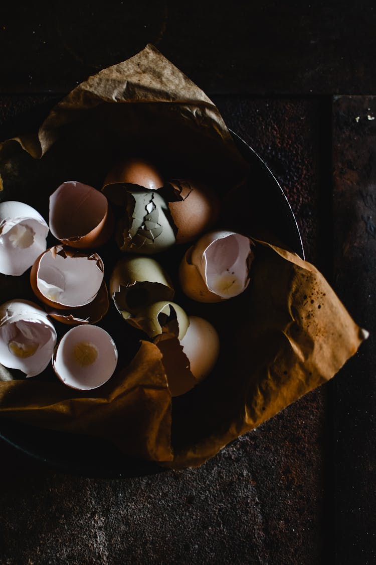 Broken Eggs In Cake Tin