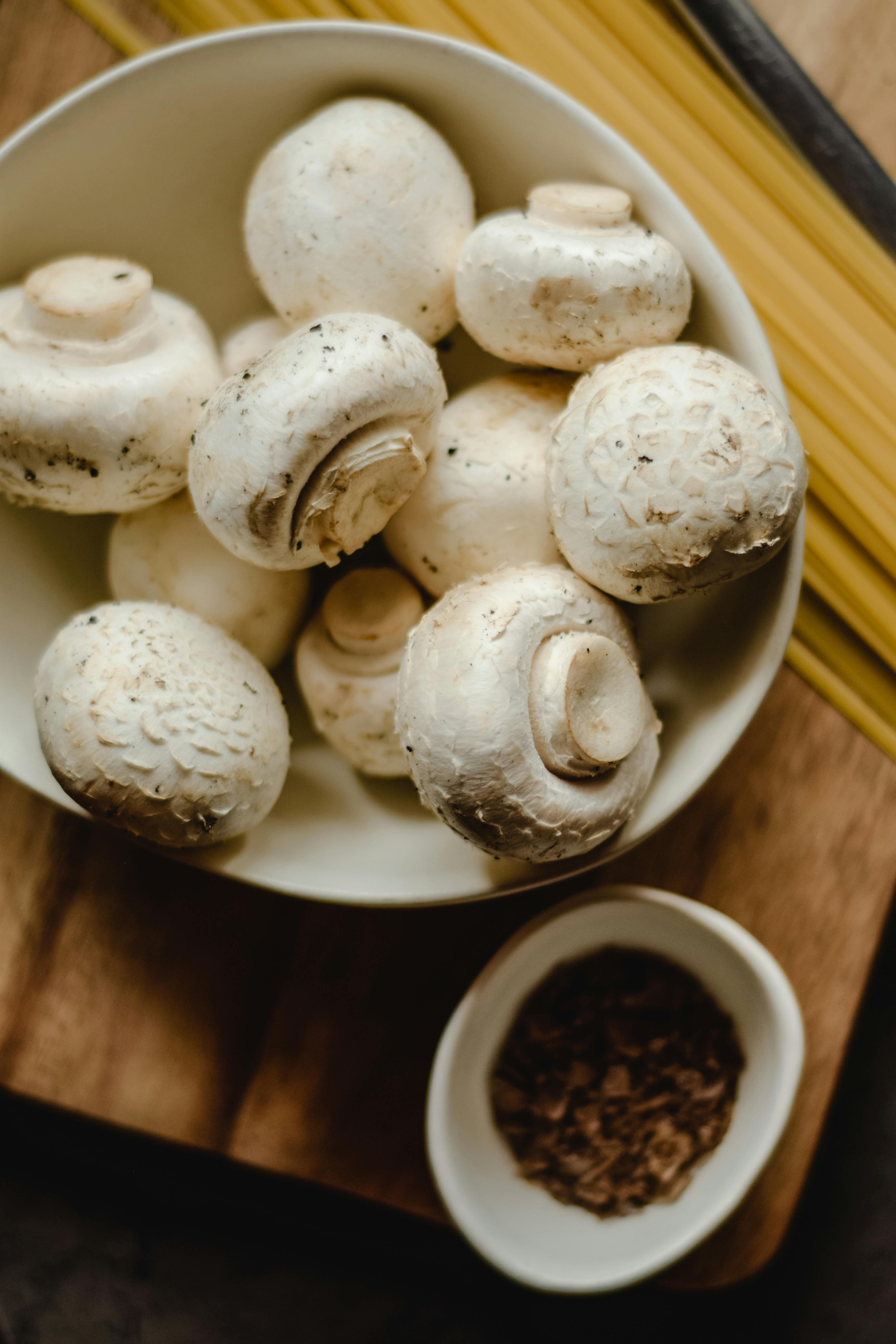 mushrooms in bowl