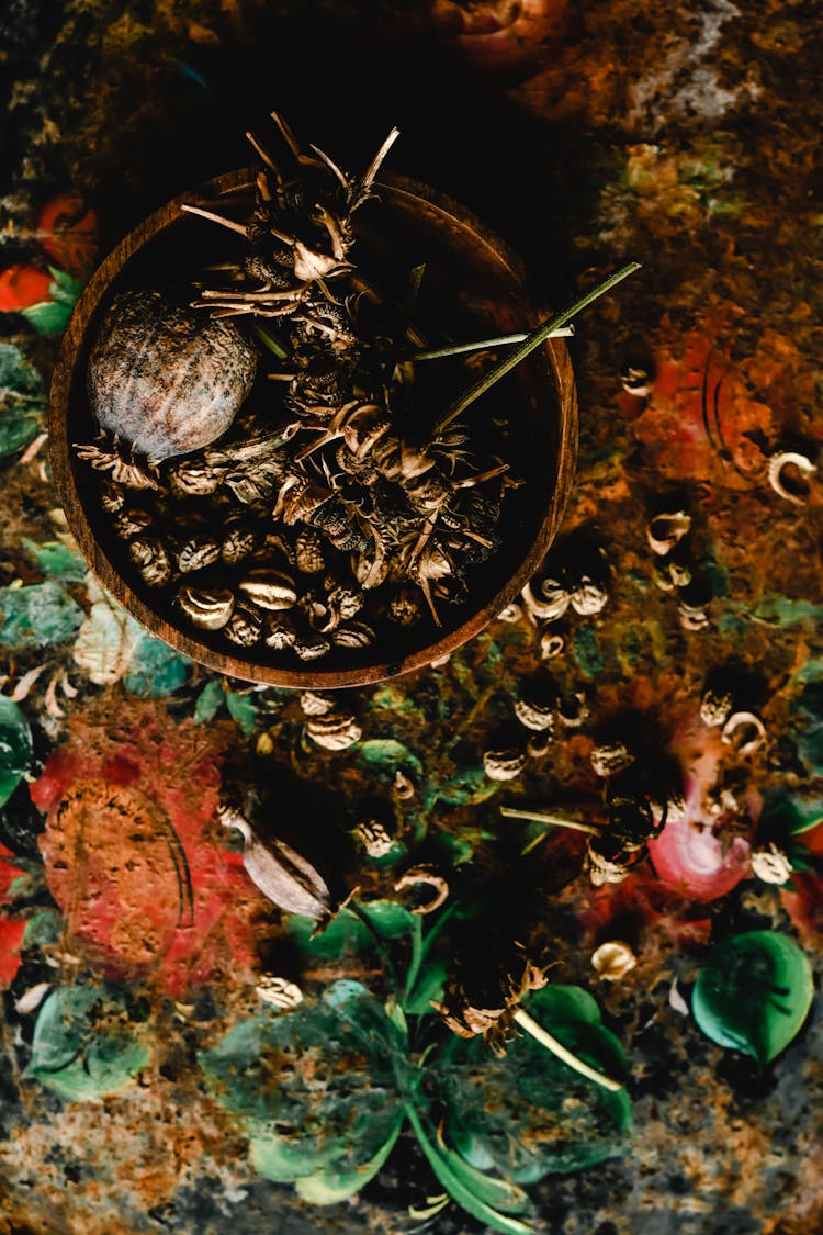 Poppy Seeds In A Bowl On A Table