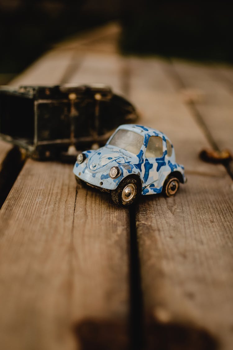 Car Model On A Bench