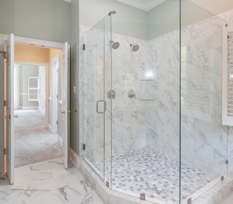 Marble shower design