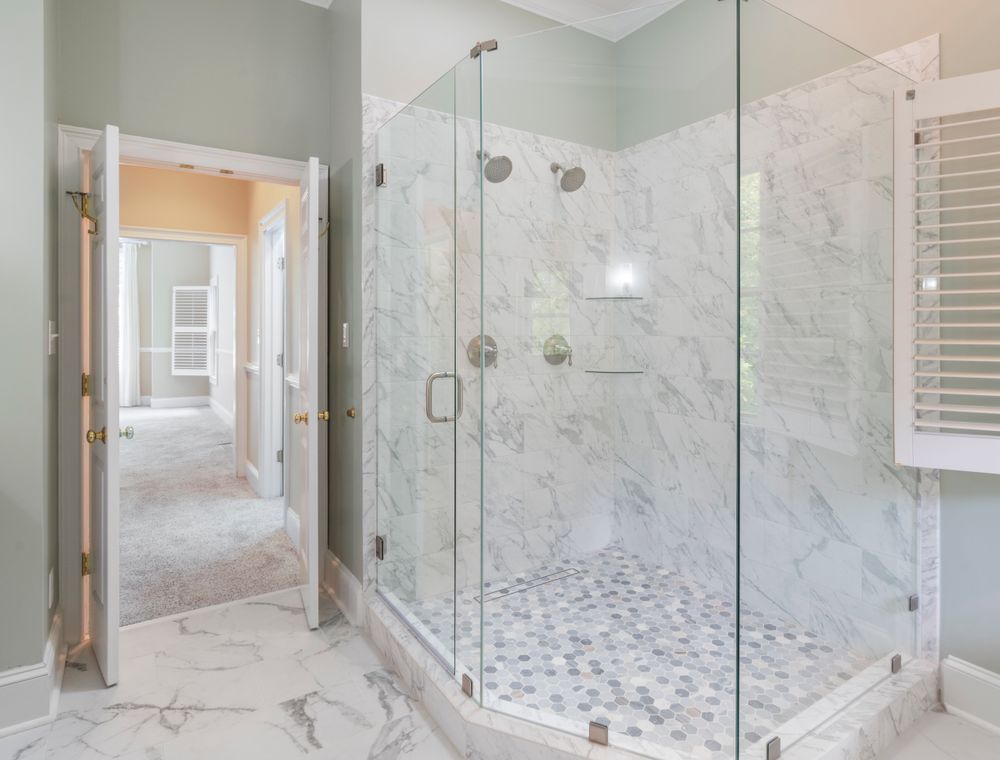 Small bathroom remodel with walk-in shower Palm Springs