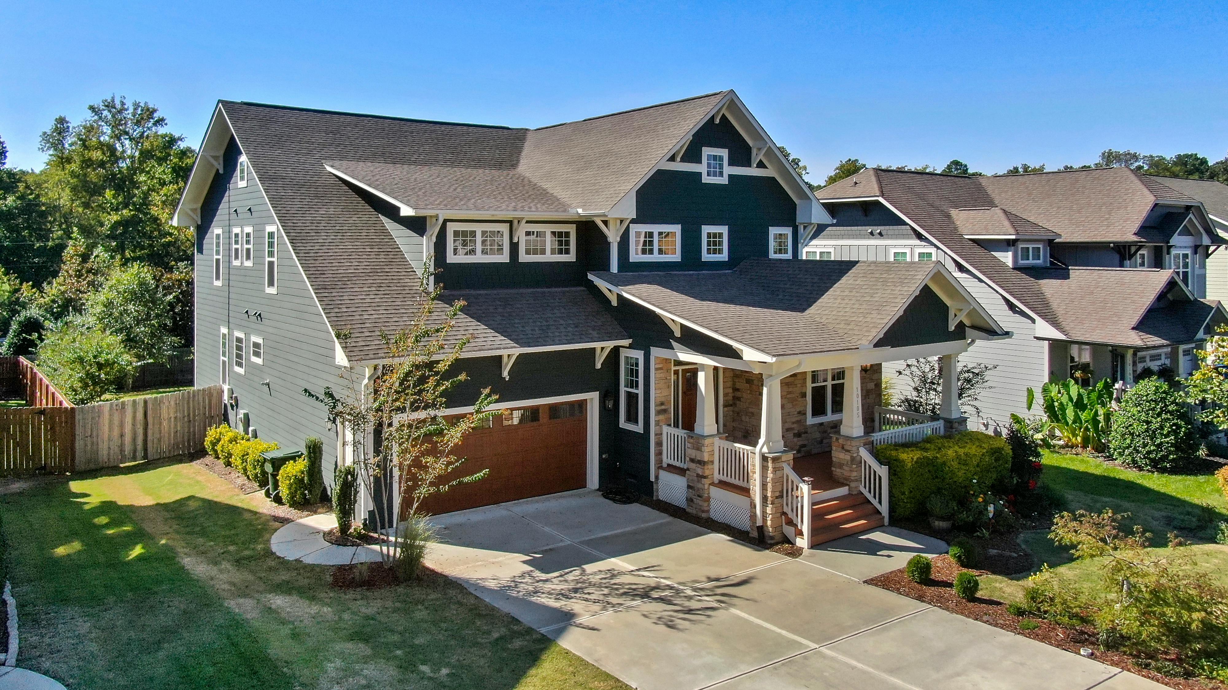 house with gray roof