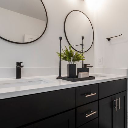 Backlit LED bathroom mirror