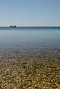 White Boat on Sea