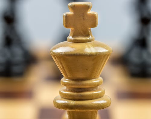 A Close-Up Shot of a Chess Piece