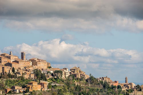 City Buildings under the Cloudy Sky