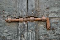 A Brown Rusty Metal Handle