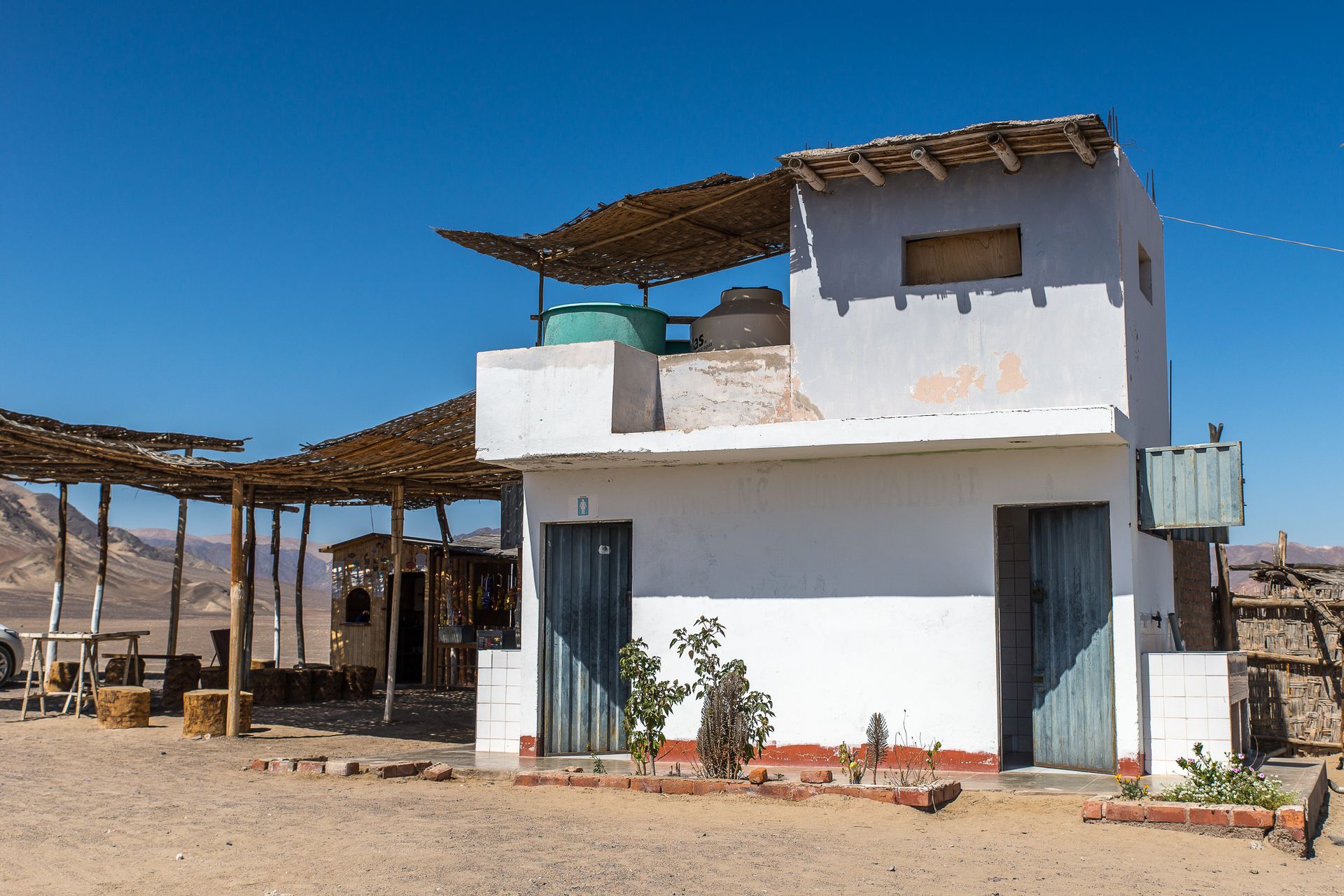 Photograph of a Building with a Restroom