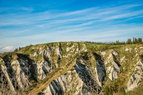 A Mountain under the Blue Sky