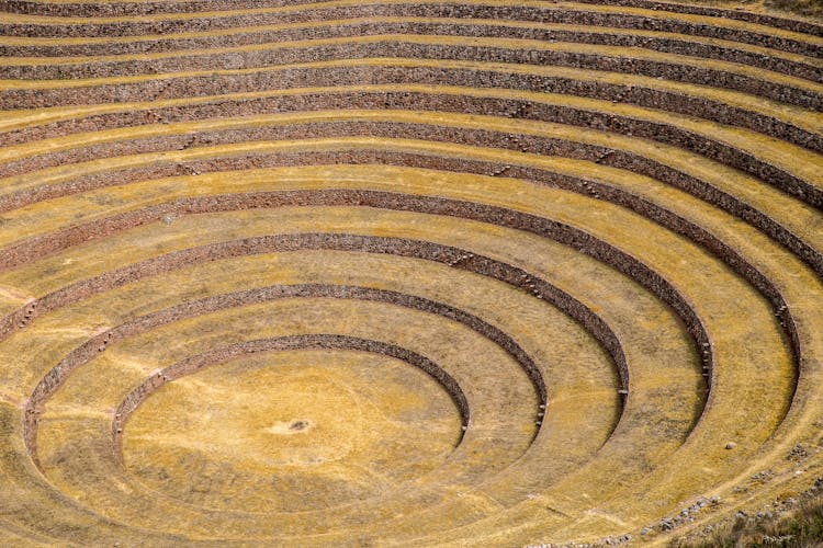 Inca Agriculture Terraces In Moray