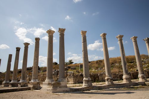 Ancient Pillars of a Building Ruins