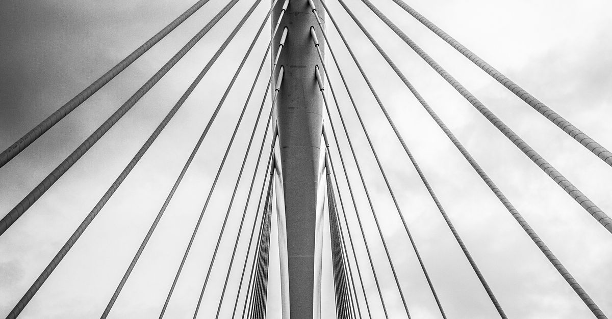 Bridge Long Metal Rope Metal Ropes on Bridge · Free Stock Photo