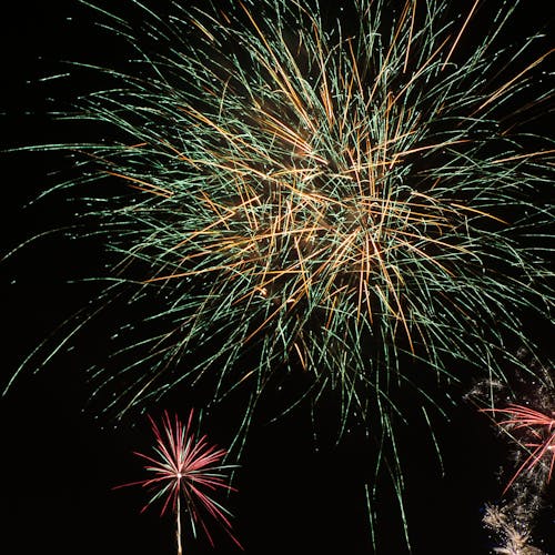 Free Fireworks at Night  Stock Photo