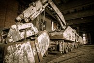 Grayscale Photo of Abandoned Building