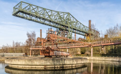 Безкоштовне стокове фото на тему «Landschaftspark Duisburg-Nord, вода, завод з виробництва» стокове фото