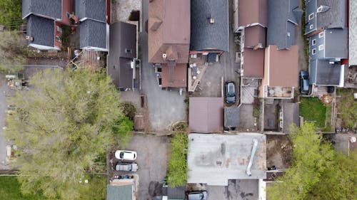 Free stock photo of aerial, backyard, drone