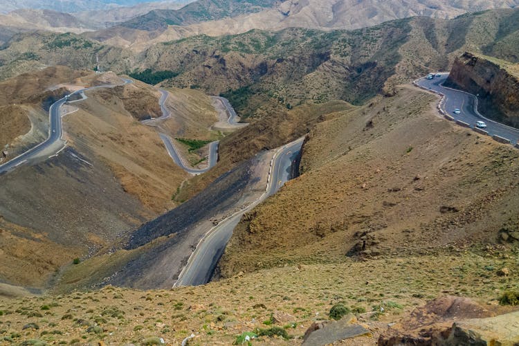 Winding Road In Mountains 