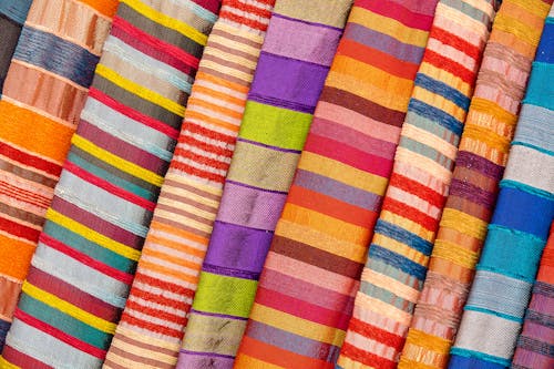 Gratis Fotos de stock gratuitas de a rayas, algodón, colorido Foto de stock
