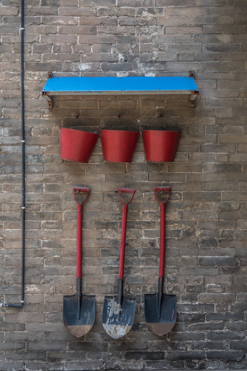 Organized tool display at Hahn Hardware store