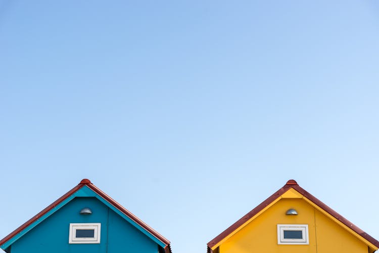 Tops Of Little Beach Houses