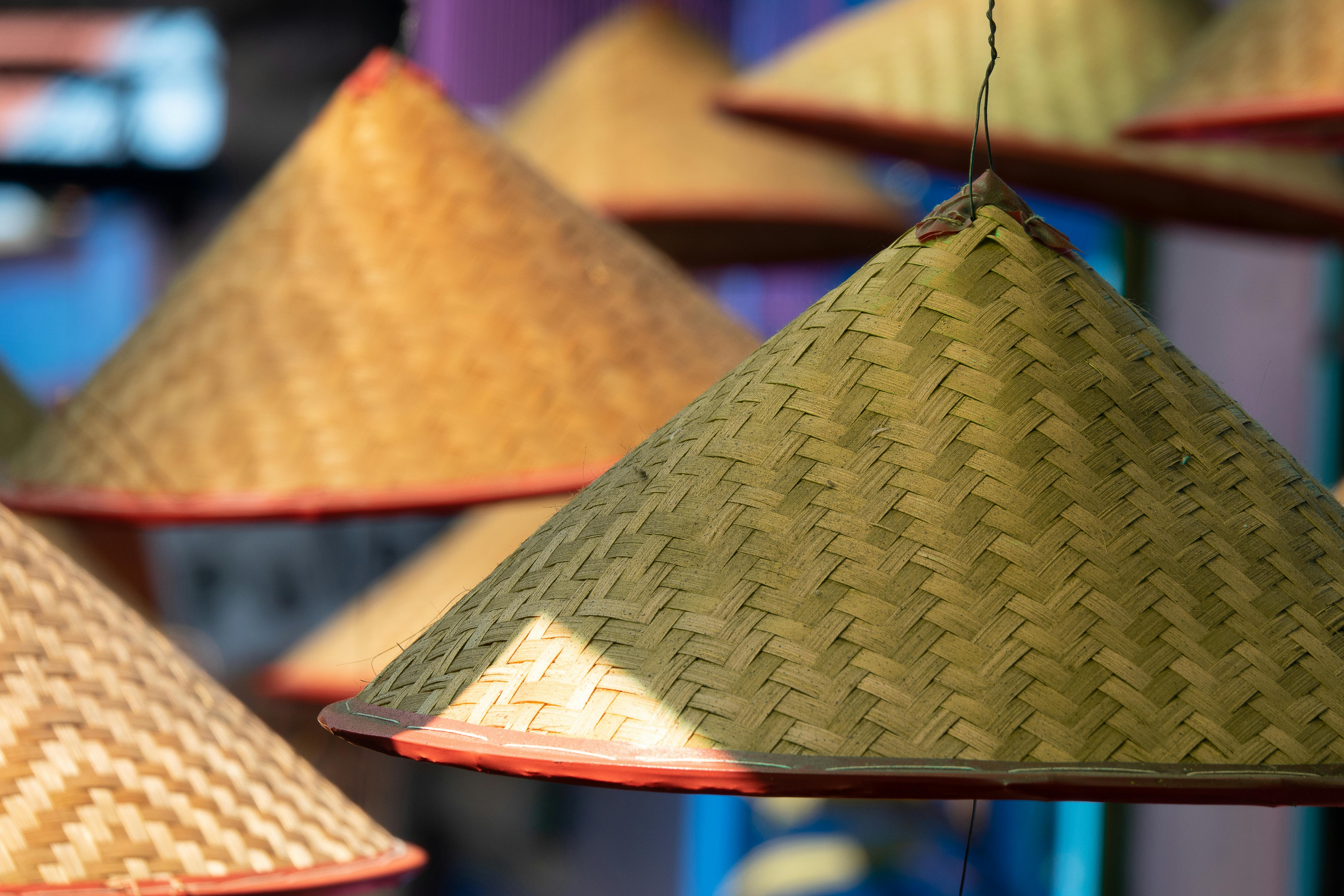 Free Hanging Conical Hats&nbsp; Stock Photo