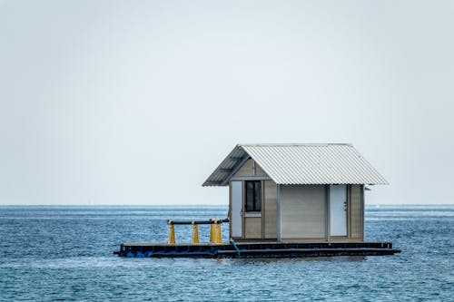 Small Platform with a Hut on the Water