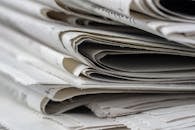 Close-up of Stack of Newspapers