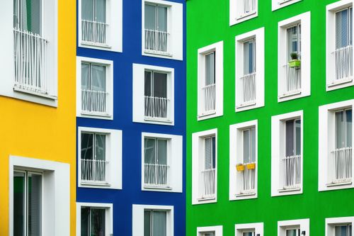 Multi-colored Building · Free Stock Photo