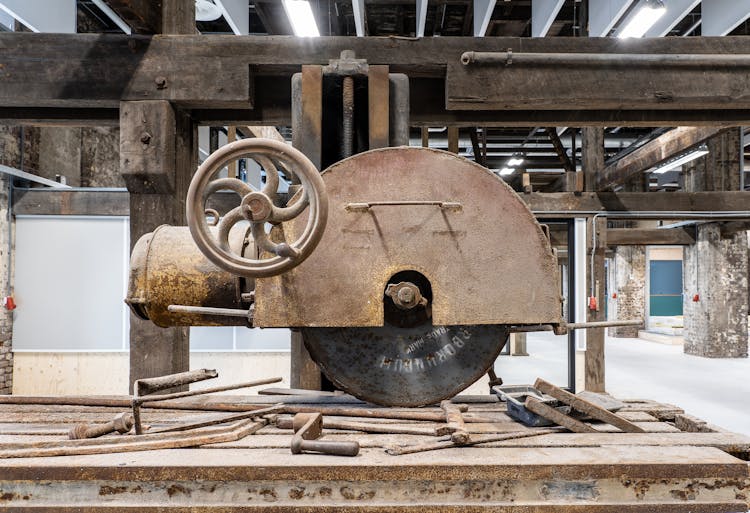 Circular Saw In Museum Of Machinery And Technology