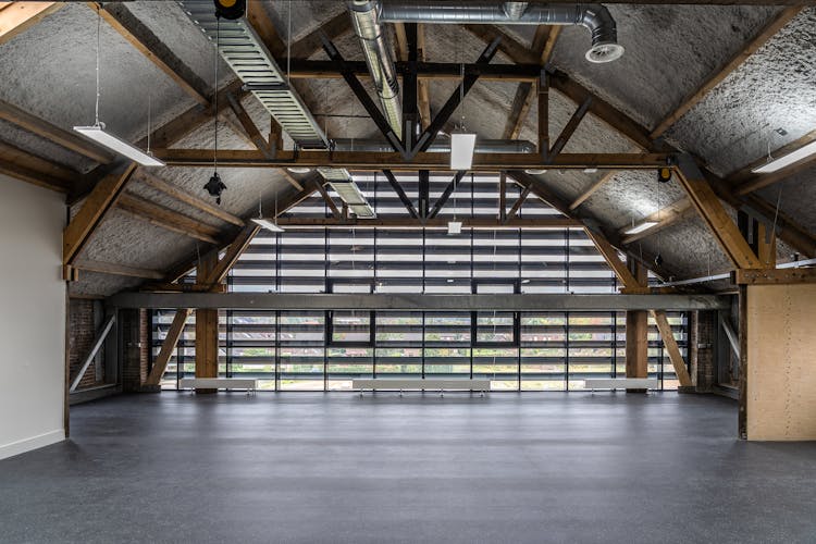 Modern Industrial Interior Of Exhibition Hall 