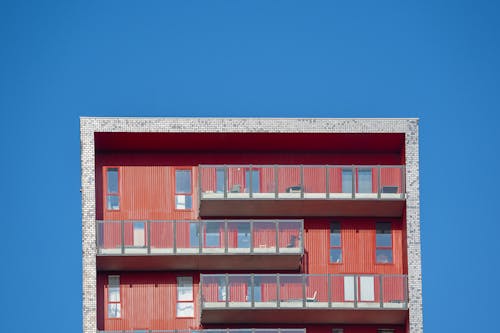 Foto stok gratis Apartemen, Arsitektur, balkon
