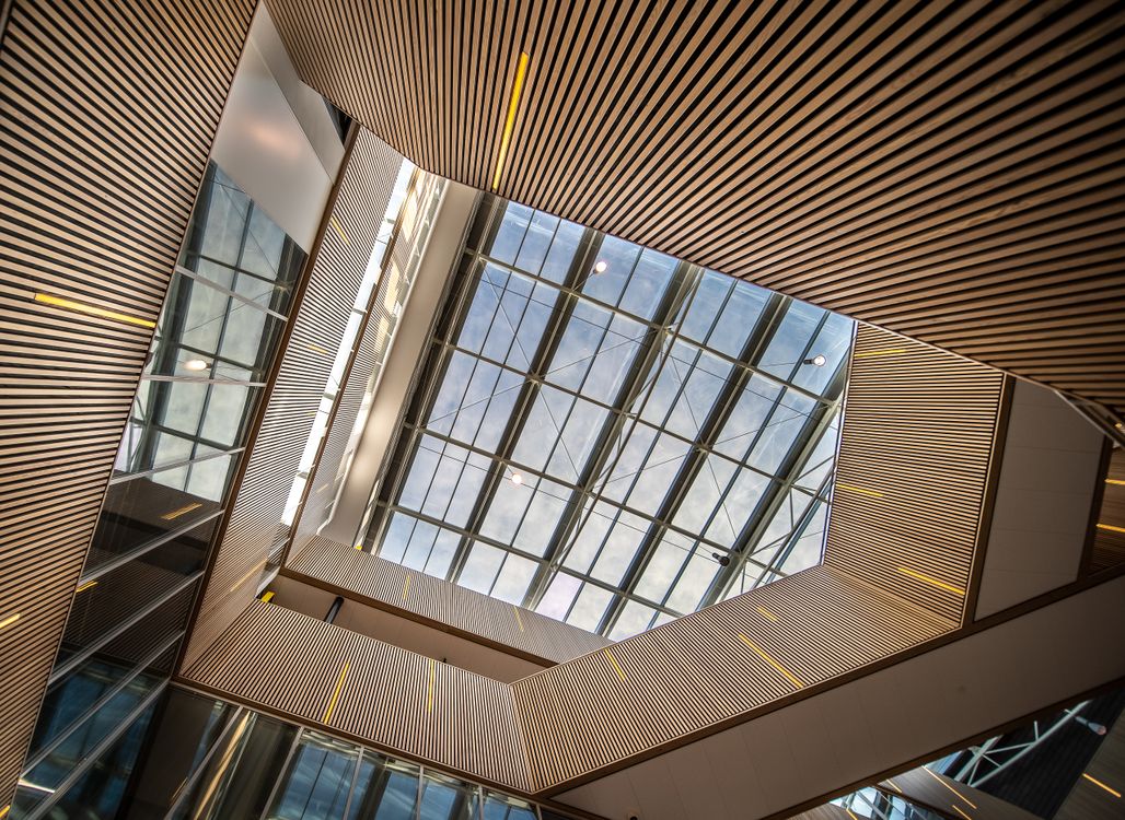 Futuristic Modern Building Interior Design · Free Stock Photo